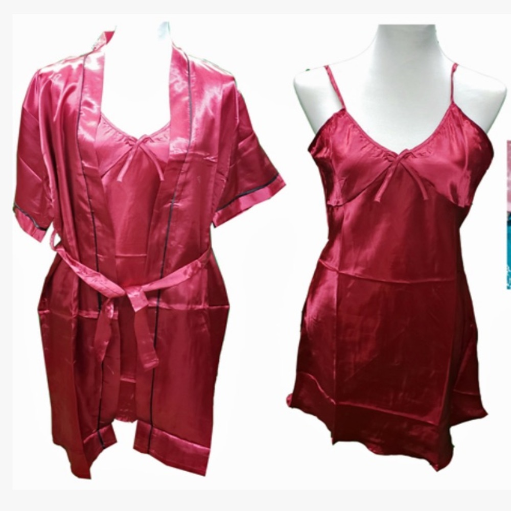 Silk Robe & Dress set